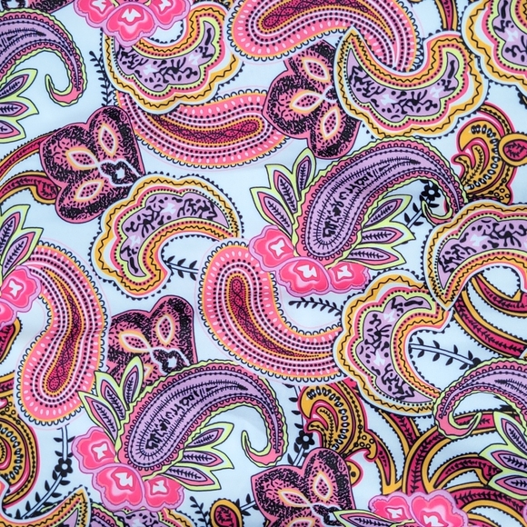 Pink Paisley 2 Piece Bathing Suit NWOT - Picture 6 of 9